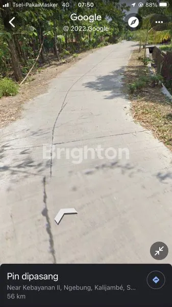 TANAH PEKARANGAN MURAH DI KALIJAMBE - SRAGEN