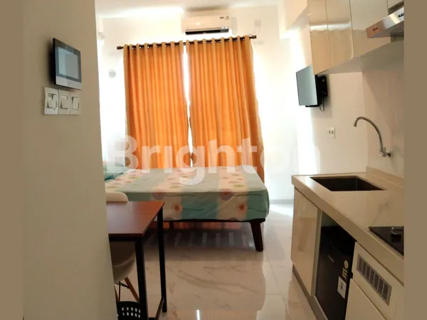 image APARTEMEN SKY HOUSE BSD MODERN MINIMALIS TOWER LEONIE DEKAT AEON TANGERANG STUDIO FULL FURNISHED LUAS 21M2 (1)