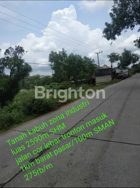 TANAH DI ZONA INDUSTRI KABUH JOMBANG