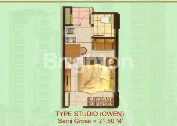 image APARTEMEN GREEN LAKE VIEW TYPE STUDIO VIEW, CIPUTAT, TANGERANG SELATAN (3)