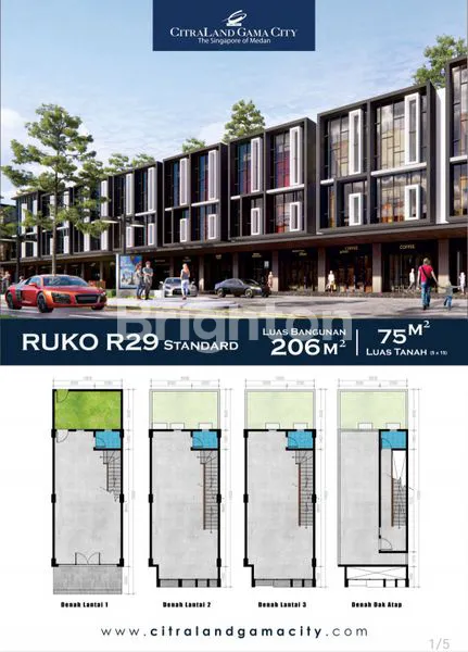 image RUKO ORCHARD AVENUE DI CITRALAND GAMA CITY MEDAN (1)