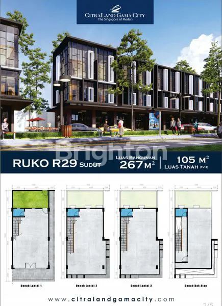 image RUKO ORCHARD AVENUE DI CITRALAND GAMA CITY MEDAN (2)