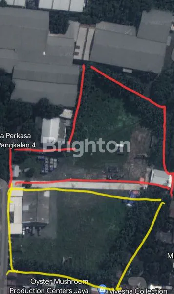 TANAH DAN BANGUNAN SIAP BANGUN DI JALAN UTAMA NAROGONG BEKASI