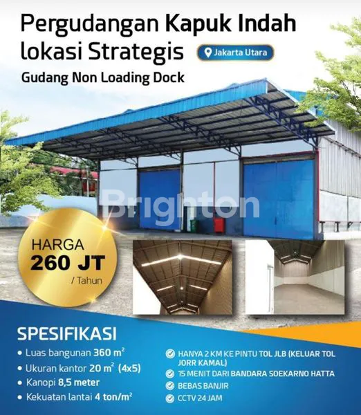 image GUDANG BERSIH AKSES KONTAINER 40 FEET DI JL KAPUK KAMAL RAYA JAKARTA UTARA (1)