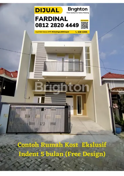 RUMAH KOST  EKSLUSIF INDENT 5 BULAN (FREE DESIGN)