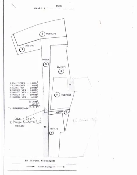 Gambar Property TANAH POROS BALIKPAPAN DEKAT BANDARA STRATEGIS 1HA 019JT