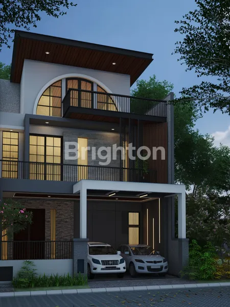 image RUMAH BARU BERGAYA AMERICAN STYLE DI PERUMAHAN TERNAMA CLUSTER WOODLAND CITRALAND SURABAYA (1)