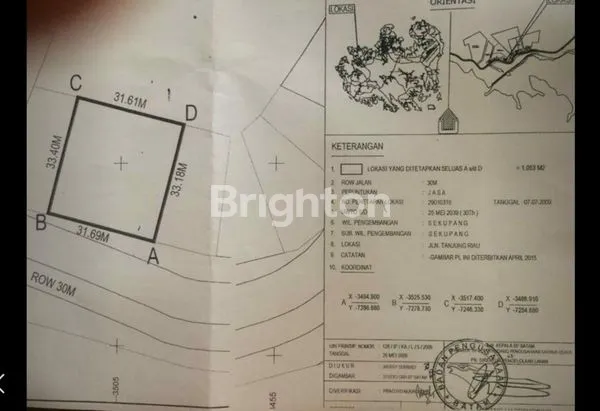 LAHAN JASA. PINGGIR JALAN. MARINA (TANJUNG PINGGIR) - SEKUPANG. BATAM