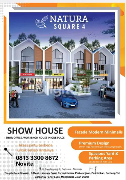 image SHOW HOUSE (RUKO) DENGAN MEZANIN ATAU TANPA MEZANIN DI SIDOARJO (1)