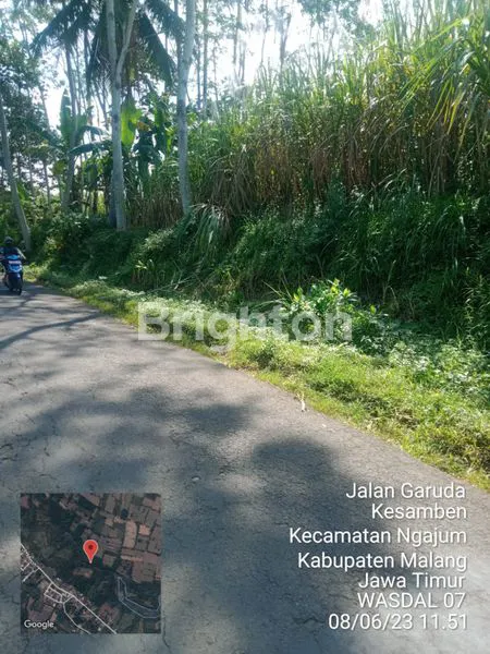 TANAH 4.302 M2 DI JALAN GARUDA, KESAMBEN, KEC NGAJUM, KAB MALANG