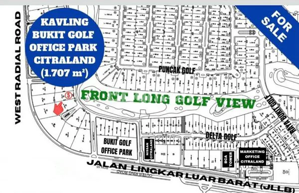 Gambar Property KAVLING OFFICE PARK CITRALAND SURABAYA BARAT 2 FRONT GOLF VIEW MURAAH