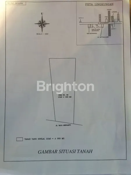 Gambar Property TANAH NOL JALAN RAYA DI MENGANTI DEKAT SPBU