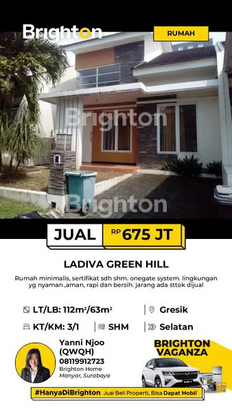 image RUMAH LADIVA GREEN HILL MINIMALIS BAGUS  (1)
