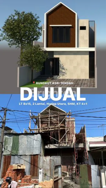 image RUMAH 2 LT ON PROGRES DI RUNGKUT ASRI TENGAH (1)
