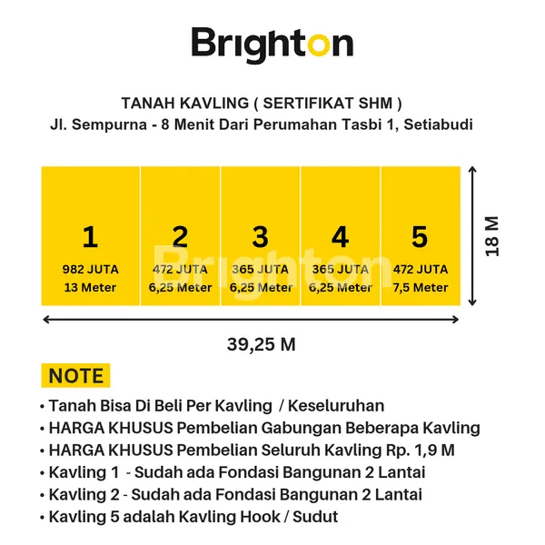 image TANAH KAVLING JL SEMPURNA 8 MENIT DARI PERUMAHAN TASBI 1 (2)