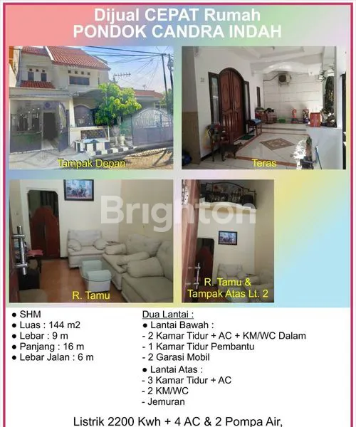 image TURUN HARGA PONDOK CANDRA INDAH 2LANTAI (1)