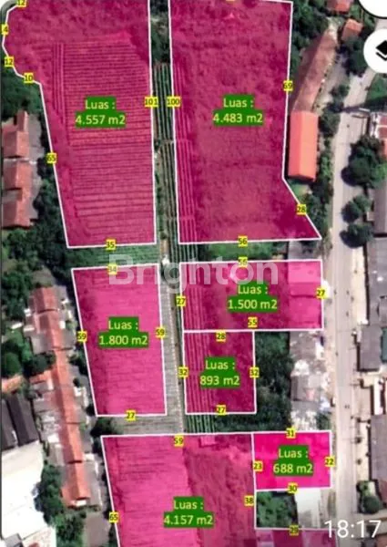 TANAH TOTAL 20.000 M2 UNTUK KEBUTUHAN INDUSTRI/ PABRIK DI  JL RAYA PEMBANGUNAN KP PARUNG JAMBU GUNUNG SINDUR BOGOR