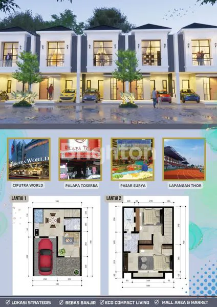 image RUMAH BARU 2 LT MINIMALIS DI JL WONOSARI KIDUL SURABAYA (1)