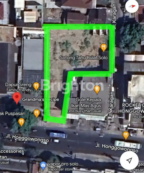 image TANAH SIAP PAKAI UNTUK USAHA!! LOKASI PREMIUM KOTA SOLO! TIDAK BANJIR! AREA KULINER YANG SANGAT STRATEGIS!! HANYA 2 MENIT KE RAYA SLAMET RIYADI!!! ROW JALAN 5 MOBIL PAPASAN! ISTIMEWA!!! (2)