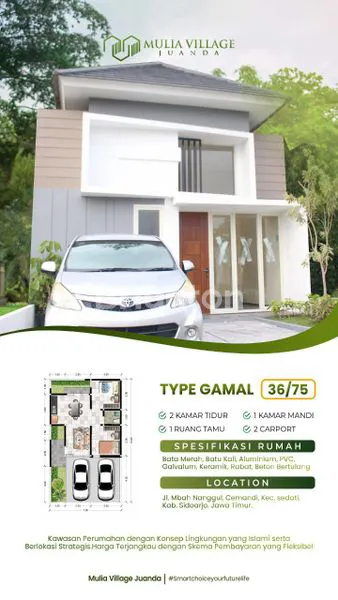 image HUNIAN ISLAMI DEKAT JUANDA (WARU / SEDATI) TERMURAH DI AREA SURABAYA SIDOARJO MULAI 500JUTA AN (3)