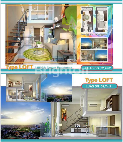 image APARTMENT 1 BR AMEGA CROWN RESIDENCE SIDOARJO  (1)