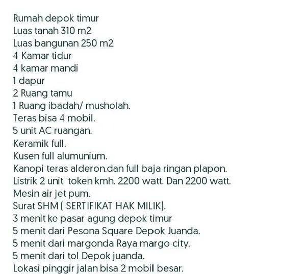 image RUMAH BESAR DI BELAKANG MALL PESONA SQUARE (5)