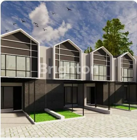 image RUMAH MODERN MINIMALIS 2 LT HOOK BOULEVARD BARU GRESS ON PROGRESS DI RUNGKUT ASRI TIMUR SURABAYA DEKAT MERR DAN UPN (2)