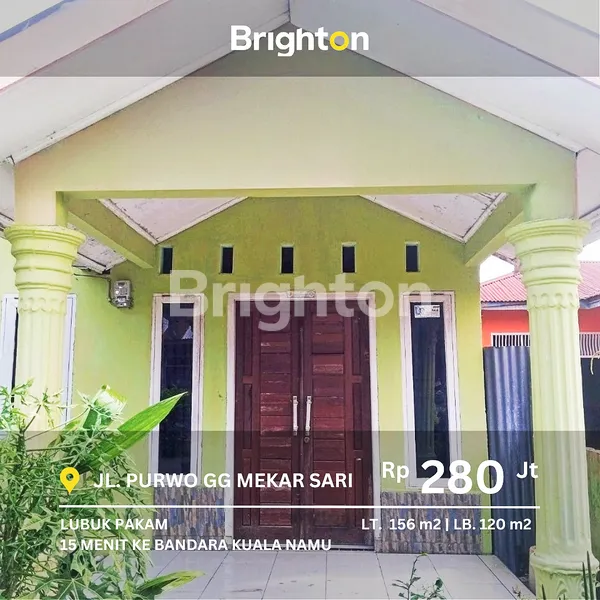 image RUMAH LUBUK PAKAM, JL PURWO, GG MEKAR SARI. 15 MENIT KE BANDARA KUALA NAMU (1)