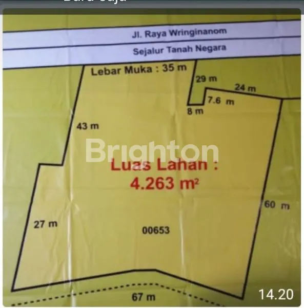 image TANAH DI JL RAYA WRINGINANOM GRESIK (1)