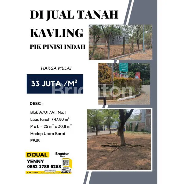 TANAH KAVLING DI PIK PINISI INDAH