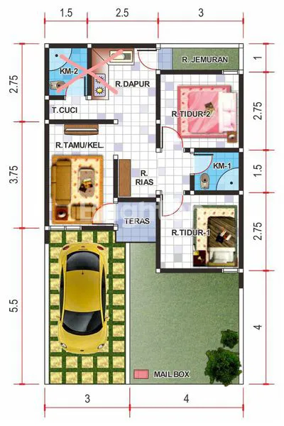 image RUMAH LEBAR 7 DI PARE (8)