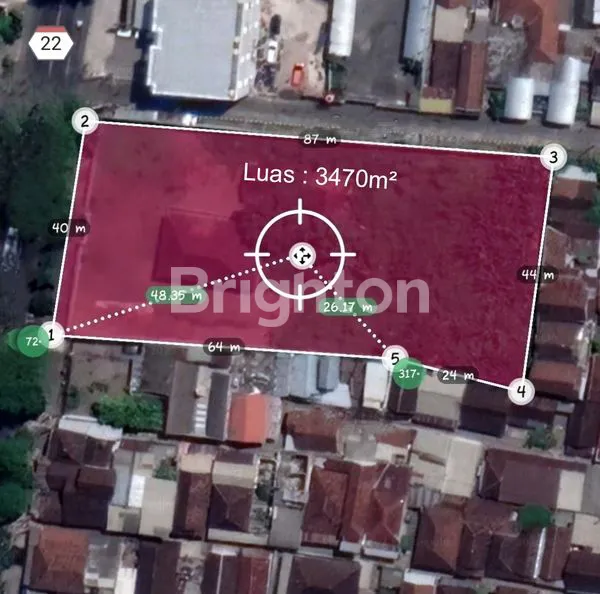 image TANAH LUAS 3470 DAN RUMAH TUA DI JALAN PROVINSI KOTA KEDIRI (1)