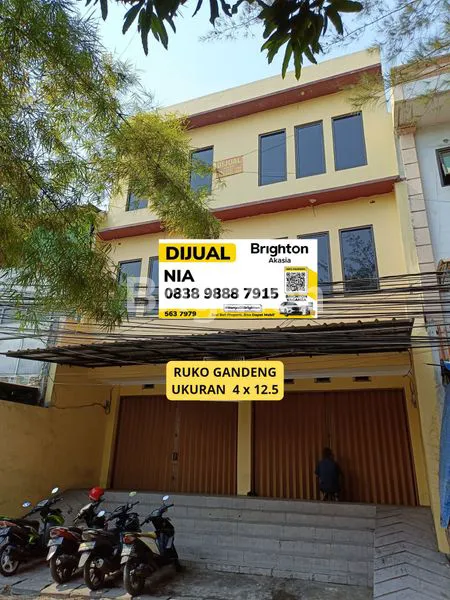 MURAH RUKO GANDENG DI JALAN RAYA ALADIN ANGKE JAKARTA UTARA BARU DI BANGUN 3 LANTAI