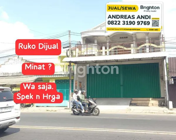 RUKO NGANTRU TULUNGAGUNG LEBAR 9 METER