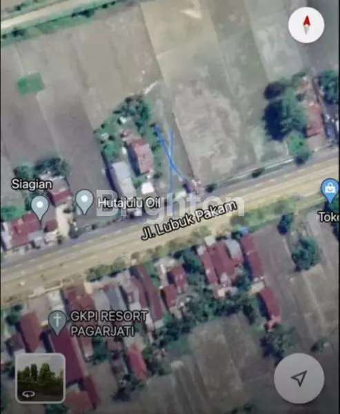 TANAH  JALAN LINTAS SUMATERA (LUBUK PAKAM) PAGAR JATI 2163 METER