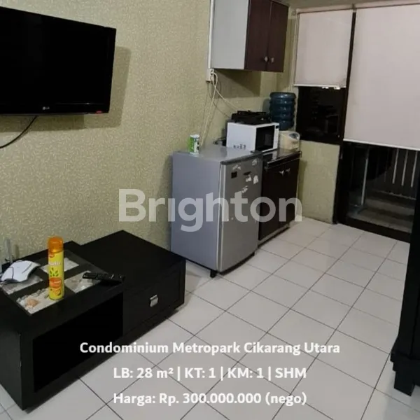 image DIJUAL CONDOMINIUM 1 BR FULLY FURNISHED TERAWAT DI METROPARK CIKARANG UTARA (1)