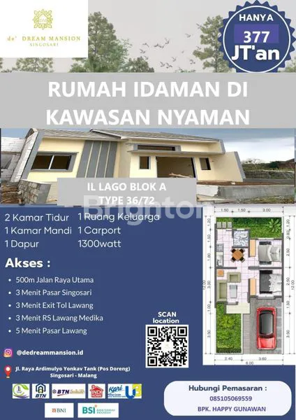 image DE' DREAM MANSION SINGOSARI PERUMAHAN DENGAN KAWASAN YANG EKSKLUSIF DI MALANG JAWA TIMUR (1)