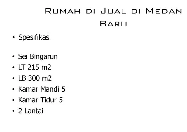image RUMAH SEI BINGARUN MEDAN BARU (2)