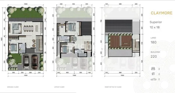image GRESS BARU CITRALAND CLUSTER DISTRIC9 UNIT LEBAR TERDEKAT KE RAYA UNESA 3 LANTAI ATTIC (2)
