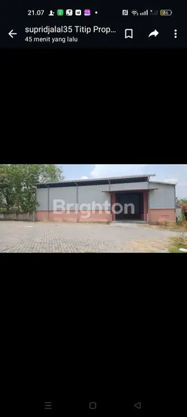 DI JUAL TANAH + BANGUNAN DI RAYA BABAT LAMONGAN