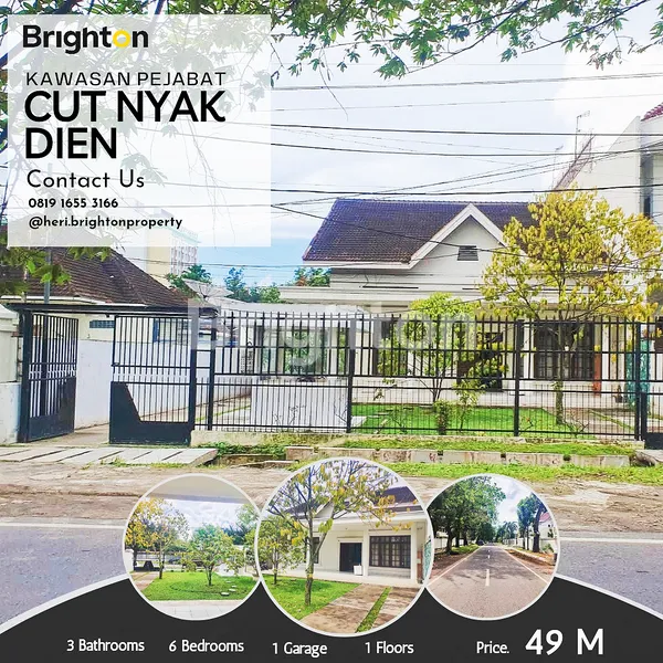 image RUMAH LUAS, JL CUT NYAK DIEN ( SAMPING JL R.A. KARTINI ) KAWASAN PEJABAT (1)