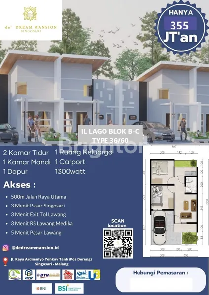 image PERUMAHAN EKSLUSIF DI MALANG - JAWA TIMUR - DENGAN HARGA TERMURAH DIKELASNYA (2)