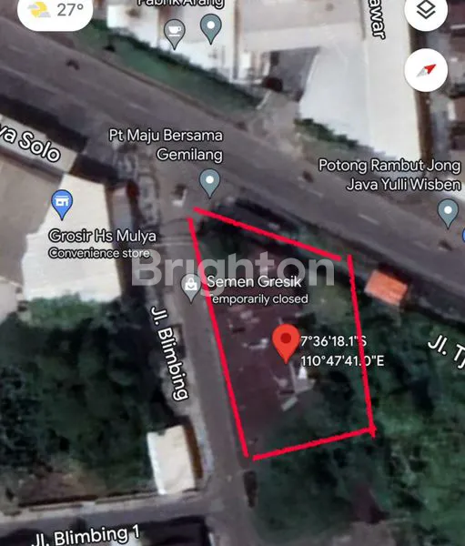 Gambar Property GUDANG DI SOLOBARU! LOKASI BAGUS DAN STRATEGIS! ROW JALAN 3 MOBIL PAPASAN!! AKSES TRONTON!! LEBAR DEPAN 40 METER!! ISTIMEWA
