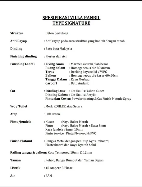image RUMAH BARU MEWAH VILLA PANBIL TYPE SIGNATURE (6)