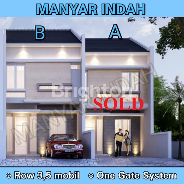 image MANYAR INDAH, NEW PROJECT, UNIT B, ROW 3,5 MOBIL, ONE GATE SYSTEM (1)