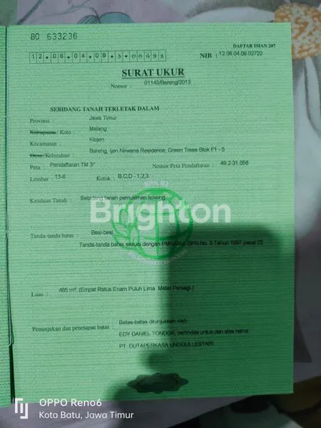 image TANAH IJEN NIRWANA GREEN TREES ..LOKASI PREMIUM DI KOTA MALANG. ASRI,TENANG, STRATEGIS.COCOK U INVESTASI (2)