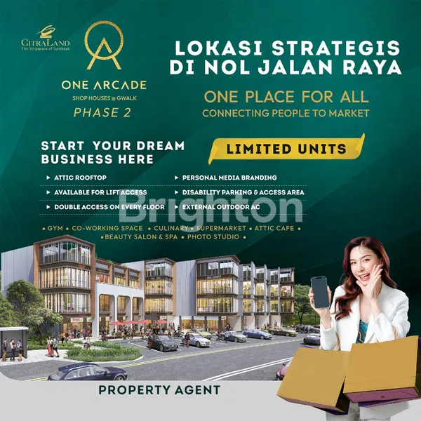 image MILIKI SHOPHOUSE LOKASI STRATEGIS CIAMIK ONE ARCADE, GWALK CITRALAND  (2)