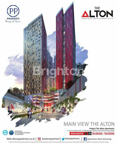 THE ALTON APARTMENTTYPE STUDIO VIEW KOTA/UNDIPLOKASI TEMBALANG