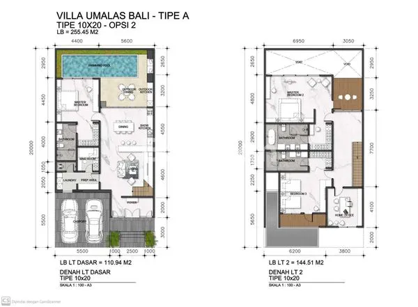 image NARA RESIDENCE UNIT B5, BANGUNAN 2 LANTAI STRATEGIS, SEMI FURNISH DAERAH KEROBOKAN KELOD, BADUNG BALI (2)