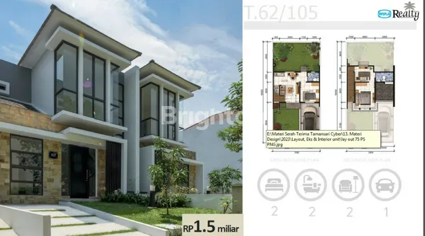 image TAMANSARI CYBER RESIDENCE THE BEST PRIVATE COCY GREEN LIVING WITH A BLUE MOUNTAIN VIEW (1)